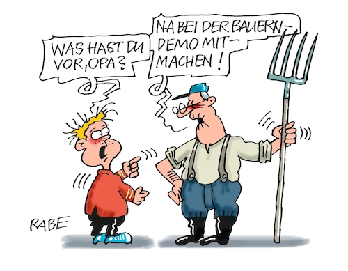 Cartoon: Heugabelei (medium) by RABE tagged bauern,bauerndemo,traktor,traktoren,demo,blockade,protest,mist,mistgabel,rabe,ralf,böhme,cartoon,karikatur,pressezeichnung,farbcartoon,tagescartoon,berlin,ampel,ampelregierung,habeck,ampelkoalition,opa,kind,heugabel,bauern,bauerndemo,traktor,traktoren,demo,blockade,protest,mist,mistgabel,rabe,ralf,böhme,cartoon,karikatur,pressezeichnung,farbcartoon,tagescartoon,berlin,ampel,ampelregierung,habeck,ampelkoalition,opa,kind,heugabel