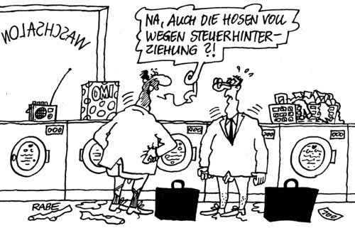 Cartoon: Hosen voll (medium) by RABE tagged steuerhinterziehung,selbstanzeige,strafanzeige,uli,hoeneß,bayern,münchen,fc,finanzminister,schäuble,cdu,rabe,ralf,böhme,cartoon,karikatur,waschsalon,waschmaschine,waschpulver,wäsche,hose,voll,scheiße,steuerhinterziehung,selbstanzeige,strafanzeige,uli,hoeneß,bayern,münchen,fc,finanzminister,schäuble,cdu,rabe,ralf,böhme,cartoon,karikatur,waschsalon,waschmaschine,waschpulver,wäsche,hose,voll,scheiße