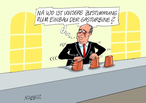 Cartoon: Hütchenspielertricks (medium) by RABE tagged gas,gassparen,gasnotstand,gasgeben,sanktionen,gasspeicher,gasheizung,rabe,ralf,böhme,cartoon,karikatur,pressezeichnung,farbcartoon,tagescartoon,robert,habeck,putin,ukrainekrieg,poker,hütchen,hütchenspieler,hütchenspielertricks,becher,knobelbecher,genehmigung,einbau,gasturbine,siemens,kanada,gazprom,politikum,waffe,erpressung,gas,gassparen,gasnotstand,gasgeben,sanktionen,gasspeicher,gasheizung,rabe,ralf,böhme,cartoon,karikatur,pressezeichnung,farbcartoon,tagescartoon,robert,habeck,putin,ukrainekrieg,poker,hütchen,hütchenspieler,hütchenspielertricks,becher,knobelbecher,genehmigung,einbau,gasturbine,siemens,kanada,gazprom,politikum,waffe,erpressung