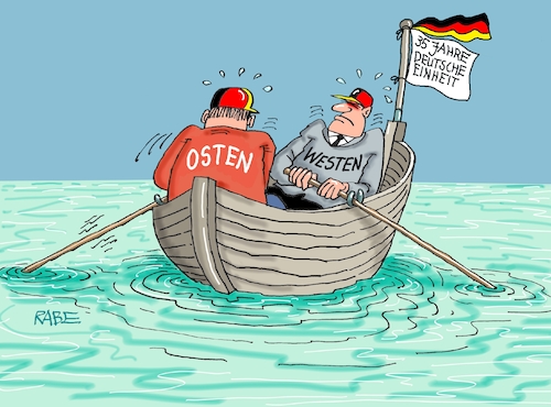 Cartoon: Im selben Boot (medium) by RABE tagged merz,union,kanzler,fritze,koalition,spd,klingbeil,bundesregierung,rabe,ralf,böhme,cartoon,karikatur,pressezeichnung,farbcartoon,tagescartoon,trump,putin,krisen,tv,nachrichten,waschmaschine,deutschland,einheit,mauerfall,ossi,wessi,osten,westen,einheitsfeier,boot,meer,ruderer,merz,union,kanzler,fritze,koalition,spd,klingbeil,bundesregierung,rabe,ralf,böhme,cartoon,karikatur,pressezeichnung,farbcartoon,tagescartoon,trump,putin,krisen,tv,nachrichten,waschmaschine,deutschland,einheit,mauerfall,ossi,wessi,osten,westen,einheitsfeier,boot,meer,ruderer