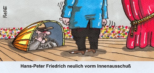 Cartoon: Innenausschuß (medium) by RABE tagged innenausschuß,aussage,anhörung,hans,peter,friedrich,csu,bundesinnenminister,nsa,prism,schnüffler,ausspähprogramm,ausspähaffäre,internet,datenklau,computer,facebook,snowden,rabe,ralf,böhme,cartoon,karikatur,pressezeichnung,farbcartoon,theater,bühnw,schauspiel,vorsager,publikum,innenausschuß,aussage,anhörung,hans,peter,friedrich,csu,bundesinnenminister,nsa,prism,schnüffler,ausspähprogramm,ausspähaffäre,internet,datenklau,computer,facebook,snowden,rabe,ralf,böhme,cartoon,karikatur,pressezeichnung,farbcartoon,theater,bühnw,schauspiel,vorsager,publikum