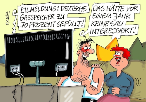 Cartoon: Interessiert keine Sau (medium) by RABE tagged gas,gassparen,gasnotstand,gasgeben,sanktionen,gasspeicher,gasheizung,rabe,ralf,böhme,cartoon,karikatur,pressezeichnung,farbcartoon,tagescartoon,robert,habeck,putin,ukrainekrieg,füllstand,füllmenge,deutschland,siebzig,prozent,gas,gassparen,gasnotstand,gasgeben,sanktionen,gasspeicher,gasheizung,rabe,ralf,böhme,cartoon,karikatur,pressezeichnung,farbcartoon,tagescartoon,robert,habeck,putin,ukrainekrieg,füllstand,füllmenge,deutschland,siebzig,prozent