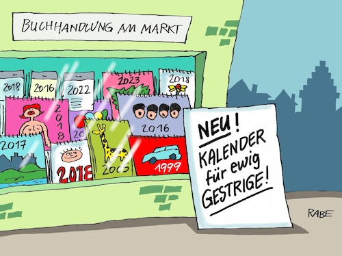 Cartoon: Kalenderblätter (medium) by RABE tagged silvester,neujahr,jahresbeginn,prosit,rutsch,feuerwerk,böller,neujahrsansprache,silvesteransprache,rabe,ralf,böhme,cartoon,karikatur,pressezeichnung,farbcartoon,tagescartoon,tv,rede,kalender,kalenderblätter,jahreskalender,buchhandlung,silvester,neujahr,jahresbeginn,prosit,rutsch,feuerwerk,böller,neujahrsansprache,silvesteransprache,rabe,ralf,böhme,cartoon,karikatur,pressezeichnung,farbcartoon,tagescartoon,tv,rede,kalender,kalenderblätter,jahreskalender,buchhandlung