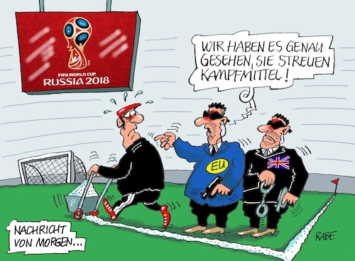 Cartoon: Kampfmittelräumdienst (medium) by RABE tagged russlan,moskau,präsidentenwahl,kreml,kremlchef,putin,rabe,ralf,böhme,cartoon,karikatur,pressezeichnung,farbcartoon,tagescartoon,london,may,eu,giftstoff,giftaffäre,kampfmittel,ausweisung,diplomaten,england,deutschland,wm,fußball,tor,spielfeld,fußballer,rasen,platzwart,linie,pulver,mehl,kreide,kalk,geheimdienste,sanktionen,russlan,moskau,präsidentenwahl,kreml,kremlchef,putin,rabe,ralf,böhme,cartoon,karikatur,pressezeichnung,farbcartoon,tagescartoon,london,may,eu,giftstoff,giftaffäre,kampfmittel,ausweisung,diplomaten,england,deutschland,wm,fußball,tor,spielfeld,fußballer,rasen,platzwart,linie,pulver,mehl,kreide,kalk,geheimdienste,sanktionen