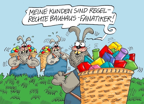 Cartoon: Kantige Sachen (medium) by RABE tagged osstern,osterhase,ostereier,osterkorb,ostergras,osterhenne,rabe,ralf,böhme,cartoon,karikatur,pressezeichnung,farbcartoon,tagescartoon,bauhaus,weimar,dessau,würfel,quader,kanten,osstern,osterhase,ostereier,osterkorb,ostergras,osterhenne,rabe,ralf,böhme,cartoon,karikatur,pressezeichnung,farbcartoon,tagescartoon,bauhaus,weimar,dessau,würfel,quader,kanten