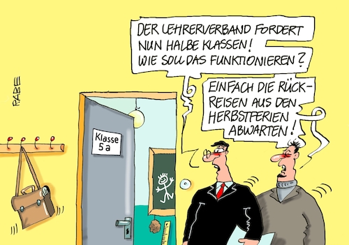 Cartoon: Keine halben Sachen (medium) by RABE tagged corona,bildung,bildungsminister,kanzleramt,bildungskonferenz,lehrerkonferenz,laptop,ausstatung,digitalisierung,bildungsmonitor,internetzugan,wlan,aufwachen,lehrerverband,herbstferien,hotspot,fallzahlen,maskenpflicht,beherbergungsverbot,risikogebiet,corona,bildung,bildungsminister,kanzleramt,bildungskonferenz,lehrerkonferenz,laptop,ausstatung,digitalisierung,bildungsmonitor,internetzugan,wlan,aufwachen,lehrerverband,herbstferien,hotspot,fallzahlen,maskenpflicht,beherbergungsverbot,risikogebiet