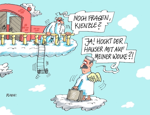 Cartoon: Kienzle Hauser (medium) by RABE tagged kienzle,bodo,hauser,zdf,frontal,politmagazin,noch,fragen,ja,rabe,ralf,böhme,cartoon,karikatur,pressezeichnung,farbcartoon,tagescartoon,talkshow,tv,mainz,auslandsreporter,auslandsjournal,sadam,politsatire,himme,petrus,himmelstor,wolke,himmelspforte,engel,kienzle,bodo,hauser,zdf,frontal,politmagazin,noch,fragen,ja,rabe,ralf,böhme,cartoon,karikatur,pressezeichnung,farbcartoon,tagescartoon,talkshow,tv,mainz,auslandsreporter,auslandsjournal,sadam,politsatire,himme,petrus,himmelstor,wolke,himmelspforte,engel