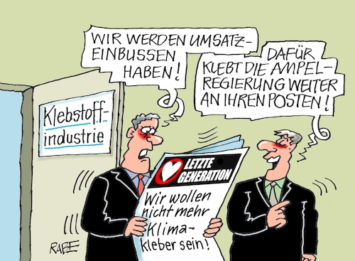 Cartoon: Kleberindustrie (medium) by RABE tagged klimakleber,kleber,klebstoff,leim,klebstofflobby,klebstoffindustrei,rabe,ralf,böhme,cartoon,karikatur,pressezeichnung,farbcartoon,tagescartoon,umsatz,umsatzeinbuße,umsatzrückgang,klimaaktivisten,klimaretter,klimakleber,kleber,klebstoff,leim,klebstofflobby,klebstoffindustrei,rabe,ralf,böhme,cartoon,karikatur,pressezeichnung,farbcartoon,tagescartoon,umsatz,umsatzeinbuße,umsatzrückgang,klimaaktivisten,klimaretter