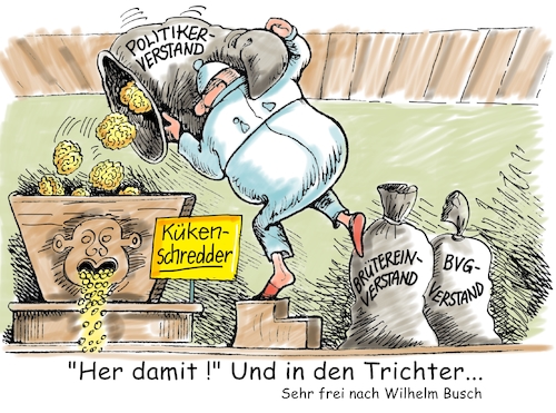 Kükenschredderei Kükenschredderei