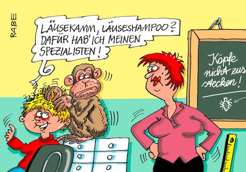 Cartoon: Läuse (medium) by RABE tagged läuse,läusekamm,nissen,läuseshampoo,schulen,rabe,ralf,böhme,cartoon,karikatur,pressezeichnung,farbcartoon,tagescartoon,kita,kindergärten,kinder,haare,kopfhaut,läuse,läusekamm,nissen,läuseshampoo,schulen,rabe,ralf,böhme,cartoon,karikatur,pressezeichnung,farbcartoon,tagescartoon,kita,kindergärten,kinder,haare,kopfhaut