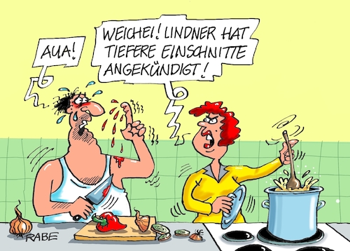 Lindner schneidet ein Lindner schneidet ein