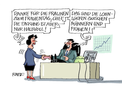 Cartoon: Lückenhaftes (medium) by RABE tagged frauen,frauentag,bezahlung,lohnlücken,gerechtigkeit,rabe,ralf,böhme,cartoon,karikatur,pressezeichnung,farbcartoons,tagescartoon,chef,büro,verdienste,equal,pay,bruttoverdienst,achter,märz,frauen,frauentag,bezahlung,lohnlücken,gerechtigkeit,rabe,ralf,böhme,cartoon,karikatur,pressezeichnung,farbcartoons,tagescartoon,chef,büro,verdienste,equal,pay,bruttoverdienst,achter,märz