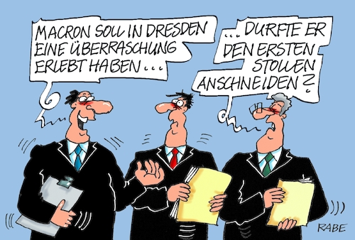 Macron und Stollen Macron und Stollen