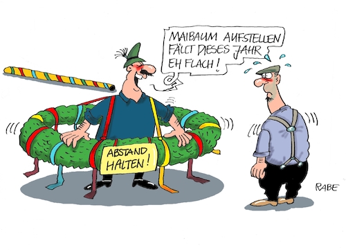 Cartoon: Maikränzchen (medium) by RABE tagged virus,corona,pandemie,coronakrise,rabe,ralf,böhme,cartoon,karikatur,pressezeichnung,farbcartoon,tagescartoon,viren,virenschutz,mundschutz,desinfektion,föderal,föderalismus,ländersache,abstandhalten,abstandsregeln,mai,maibaum,maifeier,maigrün,virus,corona,pandemie,coronakrise,rabe,ralf,böhme,cartoon,karikatur,pressezeichnung,farbcartoon,tagescartoon,viren,virenschutz,mundschutz,desinfektion,föderal,föderalismus,ländersache,abstandhalten,abstandsregeln,mai,maibaum,maifeier,maigrün