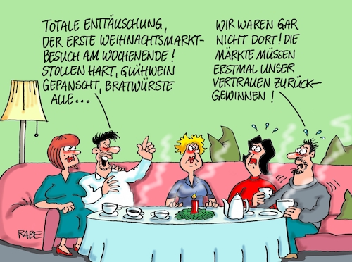 Cartoon: Marktzgeschrei (medium) by RABE tagged weihnachten,weihnachtsmann,schlitten,rentiere,kanzlerin,merkel,rabe,ralf,böhme,cartoon,karikatur,pressezeichnung,farbcartoon,tagescartoon,glühwein,bratwurst,stollen,unsicherheit,märkte,finanzmärkte,wochenene,weihnachten,weihnachtsmann,schlitten,rentiere,kanzlerin,merkel,rabe,ralf,böhme,cartoon,karikatur,pressezeichnung,farbcartoon,tagescartoon,glühwein,bratwurst,stollen,unsicherheit,märkte,finanzmärkte,wochenene