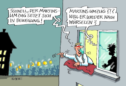 Martin zieht um Martin zieht um