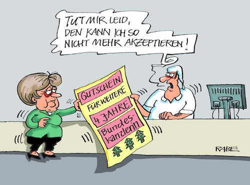 Merkel bröckelt Merkel bröckelt