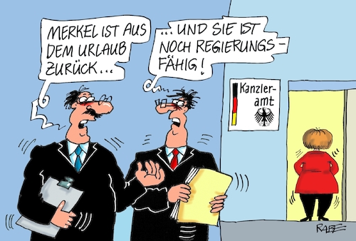 Merkel zurück Merkel zurück