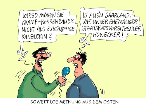 Cartoon: Merkelnachfolge (medium) by RABE tagged merkel,rücktritt,cdu,parteivorsitz,nachfolger,amtsinhaber,bewerber,kramp,karrenbauer,spahn,merz,hessenwahl,nahles,spd,beben,bayernwahl,seehofer,rabe,ralf,böhme,cartoon,karikatur,pressezeichnung,farbcartoon,tagescartoon,osten,ossi,honecker,sed,stasi,saarland,saarländer,saarländerin,staatsratsvorsitzender,ddr,merkel,rücktritt,cdu,parteivorsitz,nachfolger,amtsinhaber,bewerber,kramp,karrenbauer,spahn,merz,hessenwahl,nahles,spd,beben,bayernwahl,seehofer,rabe,ralf,böhme,cartoon,karikatur,pressezeichnung,farbcartoon,tagescartoon,osten,ossi,honecker,sed,stasi,saarland,saarländer,saarländerin,staatsratsvorsitzender,ddr