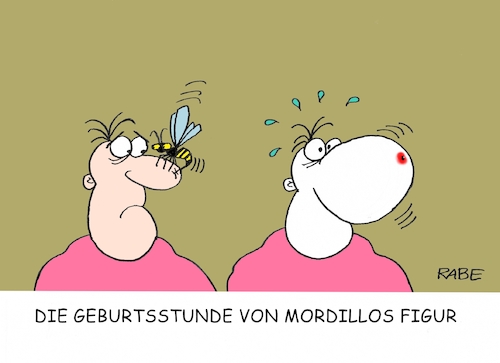 Cartoon: Mordillo kreiert seine Figur (medium) by RABE tagged mordillo,zeichner,genie,argentinien,knollennase,tod,trauer,rabe,ralf,böhme,cartoon,karikatur,pressezeichnung,farbcartoon,tagescartoon,nase,stich,stachel,wespe,geburtsstunde,künstler,comic,comiczeichner,mordillo,zeichner,genie,argentinien,knollennase,tod,trauer,rabe,ralf,böhme,cartoon,karikatur,pressezeichnung,farbcartoon,tagescartoon,nase,stich,stachel,wespe,geburtsstunde,künstler,comic,comiczeichner