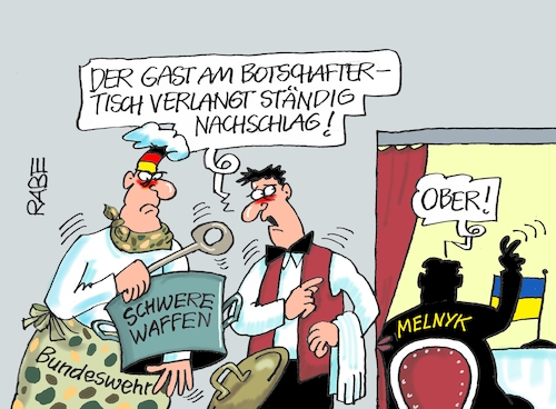 Cartoon: Nachschläger (medium) by RABE tagged usa,biden,telefonat,putin,moskau,kreml,kremlchef,rabe,ralf,böhme,cartoon,karikatur,pressezeichnung,farbcartoon,tagescartoon,ukraine,ukrainekrise,nato,telefonleitung,gipfel,ukrainegipfel,macron,ukrainekrieg,russlandkrieg,selenskyj,melnyk,botschafter,restaurant,nachschlag,botschftertisch,waffenlieferung,scholz,bundeswehr,panzer,koch,küche,kochtopf,rührlöffel,usa,biden,telefonat,putin,moskau,kreml,kremlchef,rabe,ralf,böhme,cartoon,karikatur,pressezeichnung,farbcartoon,tagescartoon,ukraine,ukrainekrise,nato,telefonleitung,gipfel,ukrainegipfel,macron,ukrainekrieg,russlandkrieg,selenskyj,melnyk,botschafter,restaurant,nachschlag,botschftertisch,waffenlieferung,scholz,bundeswehr,panzer,koch,küche,kochtopf,rührlöffel