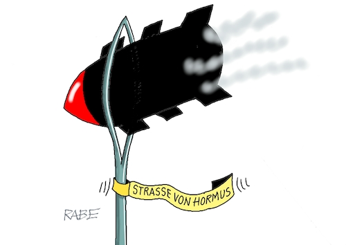 Cartoon: Nadelöhr (medium) by RABE tagged trump,kanada,gipfel,gipfeltreffen,staatschefs,rabe,ralf,böhme,cartoon,karikatur,pressezeichnung,farbcartoon,tagescartoon,gespenst,geist,angst,donald,usa,israel,iran,gespräche,teheran,atombombe,nadel,nadelöhr,straße,von,hormus,blockade,trump,kanada,gipfel,gipfeltreffen,staatschefs,rabe,ralf,böhme,cartoon,karikatur,pressezeichnung,farbcartoon,tagescartoon,gespenst,geist,angst,donald,usa,israel,iran,gespräche,teheran,atombombe,nadel,nadelöhr,straße,von,hormus,blockade