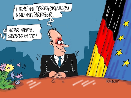 Cartoon: Neujahersansprache II (medium) by RABE tagged groko,union,cdu,csu,spd,merkel,akk,berlin,bundesregierung,befragung,rabe,ralf,böhme,cartoon,karikatur,pressezeichnung,farbcartoon,tagescartoon,prügelei,halbzeit,halbzeitbilan,merz,friedrich,kanzlerkandidat,kanzlerfrage,neujahr,silvester,jahreswechsel,neujahrsansprache,neujahrsrede,silvesteransprache,mitbürger,mitbürgerinnen,tv,ard,fernsehstudio,groko,union,cdu,csu,spd,merkel,akk,berlin,bundesregierung,befragung,rabe,ralf,böhme,cartoon,karikatur,pressezeichnung,farbcartoon,tagescartoon,prügelei,halbzeit,halbzeitbilan,merz,friedrich,kanzlerkandidat,kanzlerfrage,neujahr,silvester,jahreswechsel,neujahrsansprache,neujahrsrede,silvesteransprache,mitbürger,mitbürgerinnen,tv,ard,fernsehstudio