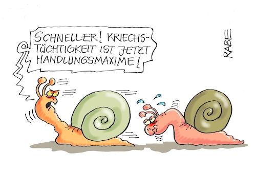 Cartoon: Nochmal Kriecherei (medium) by RABE tagged pistorius,verteidigungsminister,armee,bundeswehr,soldaten,handlungsmaxime,kriegstüchtigkeit,kriegsmüdigkeit,handlungsfähigkeit,rabe,ralf,böhme,cartoon,karikatur,pressezeichnung,farbcartoon,tagescartoon,schnecke,schnecken,schneckenhaus,schlkeimspur,beeilung,kriechtüchtigkeit,pistorius,verteidigungsminister,armee,bundeswehr,soldaten,handlungsmaxime,kriegstüchtigkeit,kriegsmüdigkeit,handlungsfähigkeit,rabe,ralf,böhme,cartoon,karikatur,pressezeichnung,farbcartoon,tagescartoon,schnecke,schnecken,schneckenhaus,schlkeimspur,beeilung,kriechtüchtigkeit