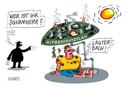 Cartoon: Nochmal Schirmherr (medium) by RABE tagged klima,klimaziele,klimawende,ampel,wissing,streit,umsetzung,rabe,ralf,böhme,cartoon,karikatur,pressezeichnung,farbcartoon,tagescartoon,dürre,klimakatastrophe,klimaschutzplan,karl,lauterbach,gesundheitsminister,sonnenschirm,hitzeschutz,sonne,schirmherr,klima,klimaziele,klimawende,ampel,wissing,streit,umsetzung,rabe,ralf,böhme,cartoon,karikatur,pressezeichnung,farbcartoon,tagescartoon,dürre,klimakatastrophe,klimaschutzplan,karl,lauterbach,gesundheitsminister,sonnenschirm,hitzeschutz,sonne,schirmherr