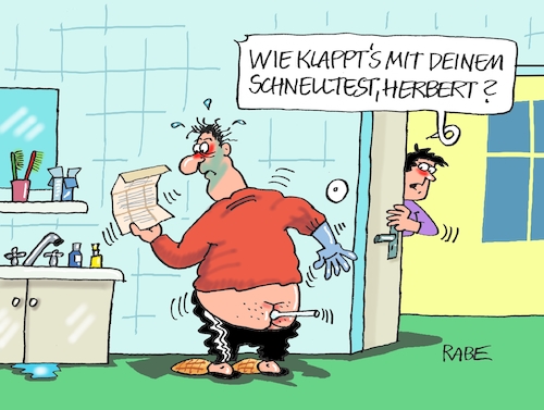 Cartoon: Nochmal Schnelltest (medium) by RABE tagged corona,schnelltest,flughäfen,bahnhöfe,reiserückkehrer,testpflicht,markus,söder,bußgelder,ber,hauptstadtflughafen,eröffnung,fluggäste,viren,maskenpflicht,abstandsregeln,jens,spahn,lockerungen,lockdown,bad,hintern,corona,schnelltest,flughäfen,bahnhöfe,reiserückkehrer,testpflicht,markus,söder,bußgelder,ber,hauptstadtflughafen,eröffnung,fluggäste,viren,maskenpflicht,abstandsregeln,jens,spahn,lockerungen,lockdown,bad,hintern