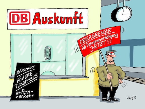 Cartoon: Obergrenze (medium) by RABE tagged bahn,db,bahnkunden,fahrpreis,fahrpreiserhöhung,rabe,ralf,böhme,cartoon,karikatur,pressezeichnung,farbcartoon,tagescartoon,schnellzug,bahnticket,schlusslicht,passagiere,bahnreisende,puffer,fahrkartenschalter,bahn,db,bahnkunden,fahrpreis,fahrpreiserhöhung,rabe,ralf,böhme,cartoon,karikatur,pressezeichnung,farbcartoon,tagescartoon,schnellzug,bahnticket,schlusslicht,passagiere,bahnreisende,puffer,fahrkartenschalter