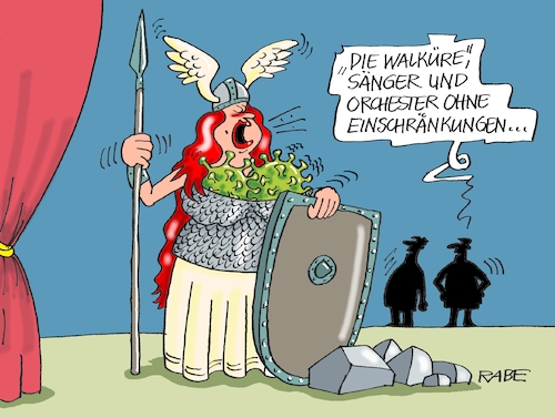 Cartoon: Operation Walküre (medium) by RABE tagged corona,bildung,bildungsminister,kanzleramt,bildungskonferenz,lehrerkonferenz,laptop,ausstatung,digitalisierung,bildungsmonitor,internetzugan,wlan,aufwachen,theater,bühne,zuschauer,walküre,gesang,coronaregeln,abstand,mundschutz,fallzahlen,kultur,schauspiler,corona,bildung,bildungsminister,kanzleramt,bildungskonferenz,lehrerkonferenz,laptop,ausstatung,digitalisierung,bildungsmonitor,internetzugan,wlan,aufwachen,theater,bühne,zuschauer,walküre,gesang,coronaregeln,abstand,mundschutz,fallzahlen,kultur,schauspiler