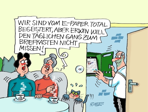 Paper im Briefkasten Paper im Briefkasten