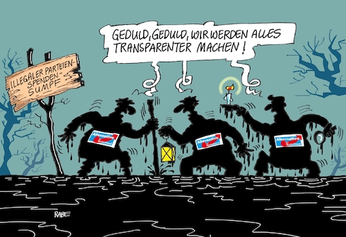 Cartoon: Parteienspenden (medium) by RABE tagged parteien,parteienspenden,afd,gelder,spender,spendengelder,sumpf,illegalität,rabe,ralf,böhme,cartoon,karikatur,pressezeichnung,farbcartoon,tagescartoon,sumpfgebiet,meuthen,vorsiztender,storch,parteien,parteienspenden,afd,gelder,spender,spendengelder,sumpf,illegalität,rabe,ralf,böhme,cartoon,karikatur,pressezeichnung,farbcartoon,tagescartoon,sumpfgebiet,meuthen,vorsiztender,storch