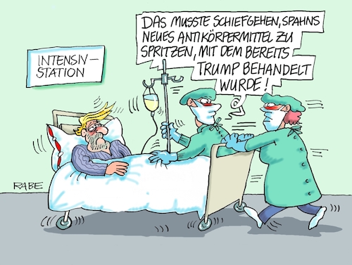 Cartoon: Perückenantikörper (medium) by RABE tagged corona,bildung,bildungsminister,kanzleramt,bildungskonferenz,lehrerkonferenz,laptop,ausstatung,digitalisierung,bildungsmonitor,internetzugan,wlan,aufwachen,jens,spahn,gesundheitsminister,antikörper,antikörpermittel,spritzen,impfung,impfdosen,donald,trump,haare,perücke,welle,patient,intensivstation,behandlung,ärzte,mediziner,klinikpersonal,intensivbetten,lockdown,shutdown,fallzahlen,merkel,rki,blond,corona,bildung,bildungsminister,kanzleramt,bildungskonferenz,lehrerkonferenz,laptop,ausstatung,digitalisierung,bildungsmonitor,internetzugan,wlan,aufwachen,jens,spahn,gesundheitsminister,antikörper,antikörpermittel,spritzen,impfung,impfdosen,donald,trump,haare,perücke,welle,patient,intensivstation,behandlung,ärzte,mediziner,klinikpersonal,intensivbetten,lockdown,shutdown,fallzahlen,merkel,rki,blond