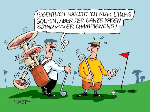 Cartoon: Pilz eingelocht (medium) by RABE tagged pilz,pilze,pilsaison,pilzsucher,korb,messer,pilzbuch,rabe,ralf,böhme,cartoon,karikatur,pressezeichnung,farbcartoon,pilzberatung,pilzarten,champignon,rasen,wald,golg,golfplatz,golfer,golfschläger,pilz,pilze,pilsaison,pilzsucher,korb,messer,pilzbuch,rabe,ralf,böhme,cartoon,karikatur,pressezeichnung,farbcartoon,pilzberatung,pilzarten,champignon,rasen,wald,golg,golfplatz,golfer,golfschläger