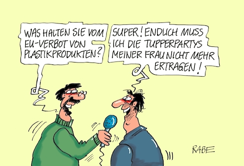 Cartoon: Plastikverbot (medium) by RABE tagged plastik,plastikverbot,eu,mikroplastik,umweltschutz,brüssel,rabe,ralf,böhme,cartoon,karikatur,pressezeichnung,farbcartoon,tagescartoon,tupper,tupperware,tupperparty,plastik,plastikverbot,eu,mikroplastik,umweltschutz,brüssel,rabe,ralf,böhme,cartoon,karikatur,pressezeichnung,farbcartoon,tagescartoon,tupper,tupperware,tupperparty