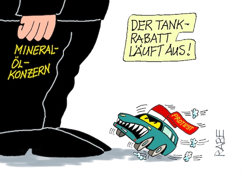 Cartoon: Protest (medium) by RABE tagged merz,kanzler,koalition,union,spd,klingbeil,cartoon,karikatur,pressezeichnung,farbcartoon,tagescartoon,db,bahn,frühling,frühjahr,frühjahrsputz,ice,zug,blumenkasten,blumenkästen,esc,songcontest,tankstelle,rabatt,tankrabatt,autofahrer,protest,spritpreis,benzinpreis,zapfsäule,mineralölkonzern,profit,merz,kanzler,koalition,union,spd,klingbeil,cartoon,karikatur,pressezeichnung,farbcartoon,tagescartoon,db,bahn,frühling,frühjahr,frühjahrsputz,ice,zug,blumenkasten,blumenkästen,esc,songcontest,tankstelle,rabatt,tankrabatt,autofahrer,protest,spritpreis,benzinpreis,zapfsäule,mineralölkonzern,profit