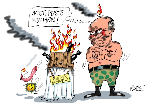 Cartoon: Pustekuchen (medium) by RABE tagged gas,gassparen,gasnotstand,gasgeben,sanktionen,gasspeicher,gasheizung,rabe,ralf,böhme,cartoon,karikatur,pressezeichnung,farbcartoon,tagescartoon,robert,habeck,putin,ukrainekrieg,geburtstag,kuchen,rührkuchen,pustekuchen,oslo,friedenskomitee,norwegen,frieden,friedensnobelpreis,nobelpreisträger,nobelpreisverleihung,gas,gassparen,gasnotstand,gasgeben,sanktionen,gasspeicher,gasheizung,rabe,ralf,böhme,cartoon,karikatur,pressezeichnung,farbcartoon,tagescartoon,robert,habeck,putin,ukrainekrieg,geburtstag,kuchen,rührkuchen,pustekuchen,oslo,friedenskomitee,norwegen,frieden,friedensnobelpreis,nobelpreisträger,nobelpreisverleihung