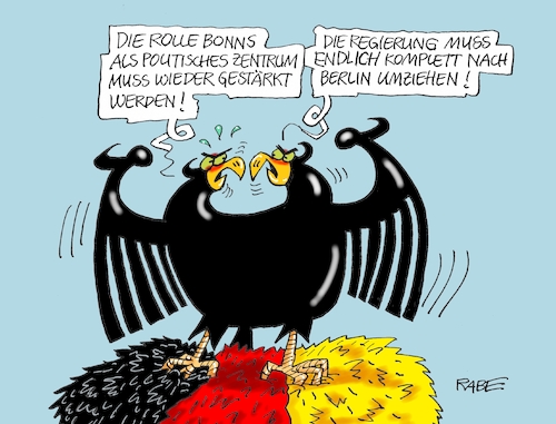 Cartoon: Regierungshorst (medium) by RABE tagged bundesregierung,bundestag,regierungssitz,berlin,bonn,umzug,bundesadler,horst,adlerhorst,rabe,ralf,böhme,cartoon,karikatur,pressezeichnung,farbcartoon,tagescartoon,nest,regierungsflieger,abgeordnete,rhein,bundesregierung,bundestag,regierungssitz,berlin,bonn,umzug,bundesadler,horst,adlerhorst,rabe,ralf,böhme,cartoon,karikatur,pressezeichnung,farbcartoon,tagescartoon,nest,regierungsflieger,abgeordnete,rhein