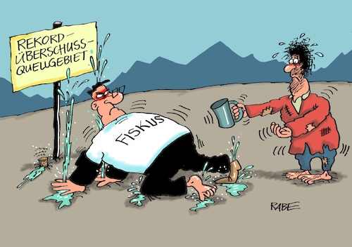 Cartoon: Rekordüberschüsse (medium) by RABE tagged rekord,rekordüberschuß,finanzminister,fiskus,steuereinnahmen,konjunkturboom,steuerbeiträge,sozialeinnahmen,rabe,ralf,böhme,cartoon,karikatur,pressezeichnung,farbcartoon,tagescartoon,quelle,quellgebiet,sprudel,wasser,bettler,obdachloser,armut,becher,konjunktur,aufschwung,rekord,rekordüberschuß,finanzminister,fiskus,steuereinnahmen,konjunkturboom,steuerbeiträge,sozialeinnahmen,rabe,ralf,böhme,cartoon,karikatur,pressezeichnung,farbcartoon,tagescartoon,quelle,quellgebiet,sprudel,wasser,bettler,obdachloser,armut,becher,konjunktur,aufschwung