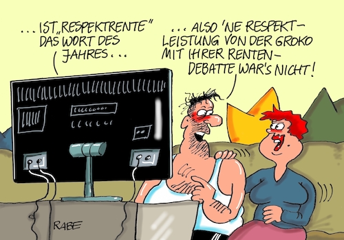 Cartoon: Respaktables (medium) by RABE tagged groko,union,cdu,csu,spd,merkel,akk,berlin,bundesregierung,befragung,rabe,ralf,böhme,cartoon,karikatur,pressezeichnung,farbcartoon,tagescartoon,prügelei,halbzeit,halbzeitbilanz,respekt,respektrente,rentendebatte,worte,des,jahres,respektleistung,grundrente,bedarfsprüfung,wort,deutesche,sprache,groko,union,cdu,csu,spd,merkel,akk,berlin,bundesregierung,befragung,rabe,ralf,böhme,cartoon,karikatur,pressezeichnung,farbcartoon,tagescartoon,prügelei,halbzeit,halbzeitbilanz,respekt,respektrente,rentendebatte,worte,des,jahres,respektleistung,grundrente,bedarfsprüfung,wort,deutesche,sprache