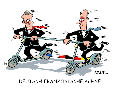 Cartoon: Rollende Achse (medium) by RABE tagged merz,union,kanzler,fritze,koalition,spd,klingbeil,bundesregierung,rabe,ralf,böhme,cartoon,karikatur,pressezeichnung,farbcartoon,tagescartoon,trump,putin,krisen,tv,nachrichten,waschmaschine,deutschland,paris,frankreich,macron,achse,roller,tretroller,freundschaft,eu,merz,union,kanzler,fritze,koalition,spd,klingbeil,bundesregierung,rabe,ralf,böhme,cartoon,karikatur,pressezeichnung,farbcartoon,tagescartoon,trump,putin,krisen,tv,nachrichten,waschmaschine,deutschland,paris,frankreich,macron,achse,roller,tretroller,freundschaft,eu