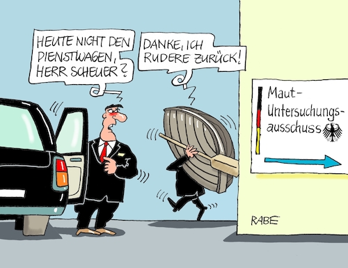 Cartoon: Ruderklub (medium) by RABE tagged scheuer,verkehrsminister,roller,unfallae,straßenverkehr,unaufmerksamkeit,rabe,ralf,böhme,cartoon,karikatur,pressezeichnung,farbcartoon,tagescartoon,baum,pkw,maut,untersuchungsausschuß,akten,verkehrsministerium,behörde,mautunterlagen,beamte,verschlußsache,bundestag,zurückruderer,ruderer,ruderboot,dienstwagen,scheuer,verkehrsminister,roller,unfallae,straßenverkehr,unaufmerksamkeit,rabe,ralf,böhme,cartoon,karikatur,pressezeichnung,farbcartoon,tagescartoon,baum,pkw,maut,untersuchungsausschuß,akten,verkehrsministerium,behörde,mautunterlagen,beamte,verschlußsache,bundestag,zurückruderer,ruderer,ruderboot,dienstwagen