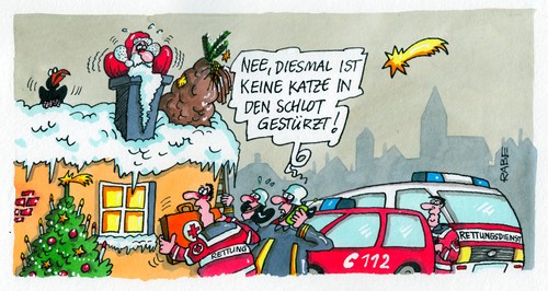 Cartoon: Santa Claus (medium) by RABE tagged weihnachten,weihnachtsmann,santa,santaclaus,bescherung,geschenke,schlot,esse,geschenkesack,christmas,dach,haus,schnee,katze,feuerwehr,rettungsdienst,notruf,rabe,ralf,böhme,cartoon,karikatur,feuerwehrmann,hilfe,rettungsmannschaft,notarzt,rettungswagen,feuerwehrauto,unglück,unglücksfall,weihnachten,weihnachtsmann,santa,santaclaus,bescherung,geschenke,schlot,esse,geschenkesack,christmas,dach,haus,schnee,katze,feuerwehr,rettungsdienst,notruf,rabe,ralf,böhme,cartoon,karikatur,feuerwehrmann,hilfe,rettungsmannschaft,notarzt,rettungswagen,feuerwehrauto,unglück,unglücksfall