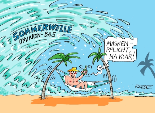 Cartoon: Schaukelpartie (medium) by RABE tagged corona,kliniken,intensivbetten,überbelegung,op,operationen,omikron,boosterimpfung,coronamaßnahmen,coronakurs,lockerungen,sommerwelle,herbstwelle,karl,lauterbach,impfpflicht,maskenpflicht,strand,urlauber,welle,meer,palmen,hängematte,infektionszahlen,corona,kliniken,intensivbetten,überbelegung,op,operationen,omikron,boosterimpfung,coronamaßnahmen,coronakurs,lockerungen,sommerwelle,herbstwelle,karl,lauterbach,impfpflicht,maskenpflicht,strand,urlauber,welle,meer,palmen,hängematte,infektionszahlen