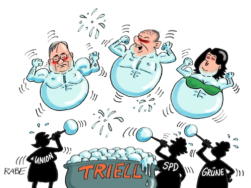 Schaumgeschlagenes Triell Schaumgeschlagenes Triell