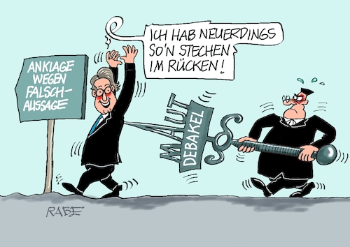 Cartoon: Scheuer Andi (medium) by RABE tagged merz,kanzler,koalition,union,spd,klingbeil,cartoon,karikatur,pressezeichnung,farbcartoon,tagescartoon,db,bahn,frühling,frühjahr,frühjahrsputz,ice,zug,blumenkasten,blumenkästen,esc,songcontest,andi,scheuer,falschaussage,anklage,maut,millionenschaden,richter,lanze,paragraph,merz,kanzler,koalition,union,spd,klingbeil,cartoon,karikatur,pressezeichnung,farbcartoon,tagescartoon,db,bahn,frühling,frühjahr,frühjahrsputz,ice,zug,blumenkasten,blumenkästen,esc,songcontest,andi,scheuer,falschaussage,anklage,maut,millionenschaden,richter,lanze,paragraph