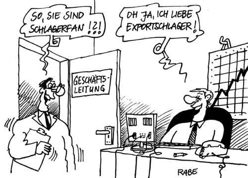 Cartoon: Schlagerfan (medium) by RABE tagged schlager,hit,hitparade,export,exportschlager,handel,wirtschaft,konjunktur,rabe,ralf,böhme,karikatur,cartoon,geschäft,firma,firmenleitung,chef,geschäftsleitung,fan,schlagerfan,heino,rex,gildo,cordalis,heintje,heck,schlagerplatte,exportgeschäfte,schlager,hit,hitparade,export,exportschlager,handel,wirtschaft,konjunktur,rabe,ralf,böhme,karikatur,cartoon,geschäft,firma,firmenleitung,chef,geschäftsleitung,fan,schlagerfan,heino,rex,gildo,cordalis,heintje,heck,schlagerplatte,exportgeschäfte