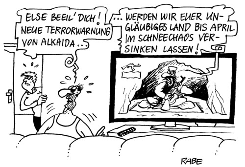 Schneechaos und Al Kaida Schneechaos und Al Kaida